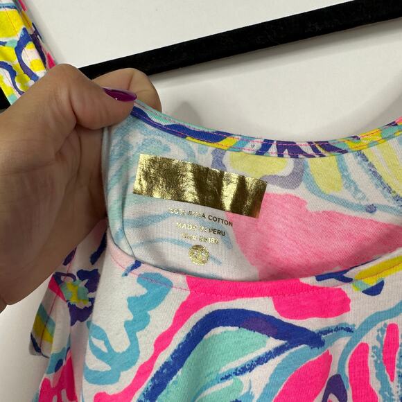 Lilly Pulitzer Carmel Dress Kir Royal Swept by The Tides Swing Dress XS #7503 - Picture 8 of 12